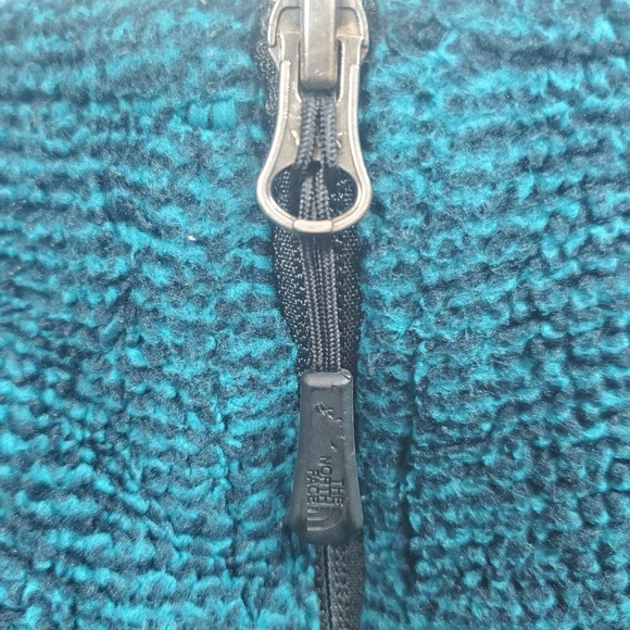 The North Face Osito 2 Fleece Jacket Womens Small Teal Fleece Full Zip Cozy Warm - Picture 6 of 14
